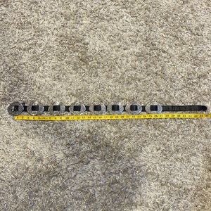 Brighton black leather concho belt